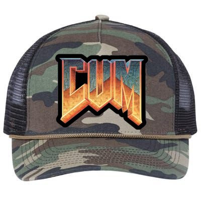 Cum Doom Retro Rope Trucker Hat Cap