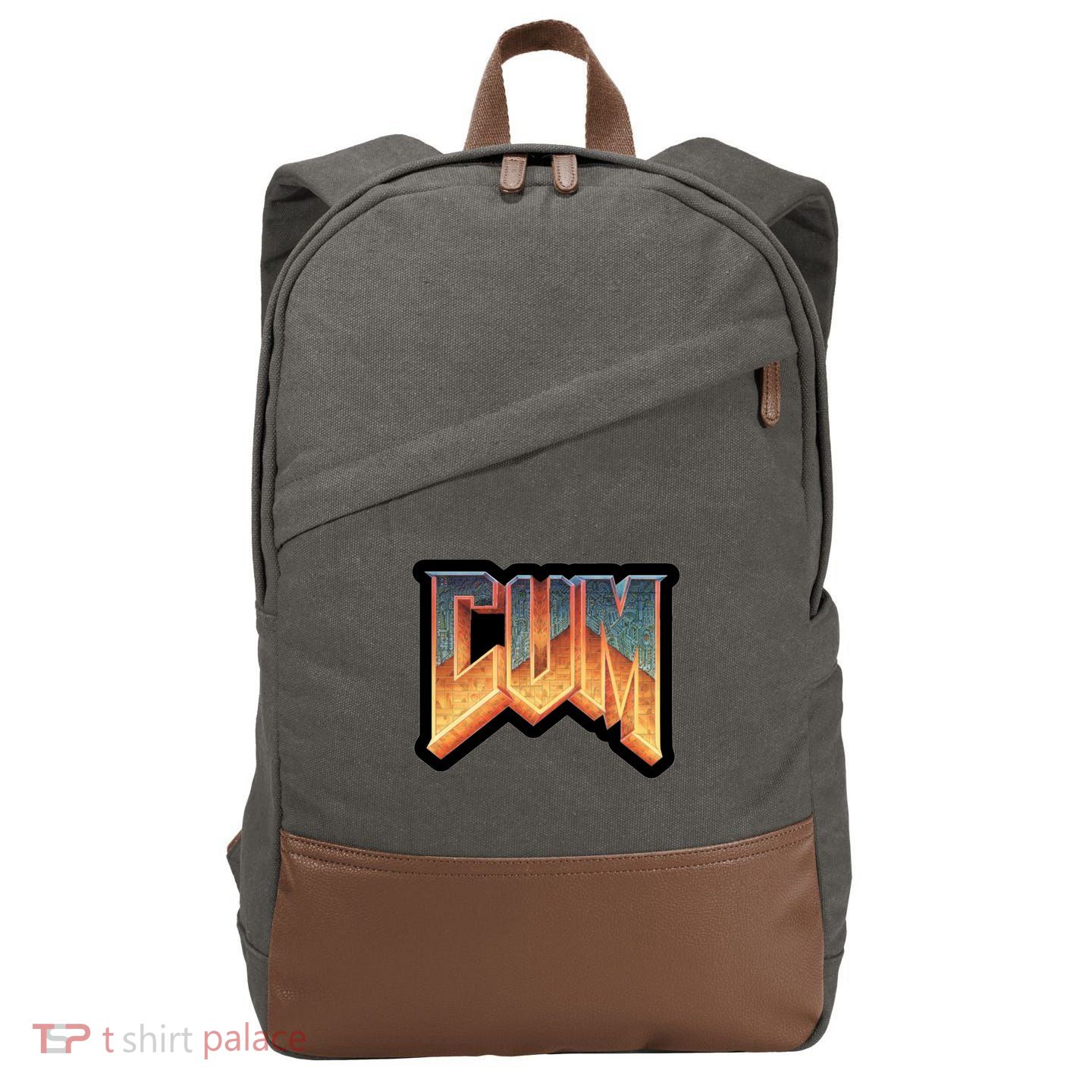 Cum Doom Cotton Canvas Backpack