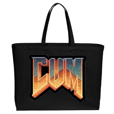 Cum Doom Cotton Canvas Jumbo Tote