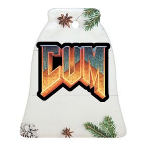 Cum Doom Ceramic Bell Ornament