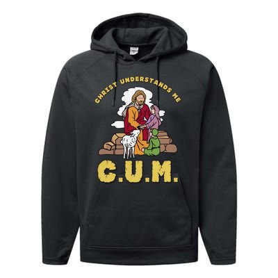 Official Christ Understands Me CUM Performance Fleece Hoodie