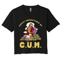 Official Christ Understands Me CUM Women's Crop Top Tee