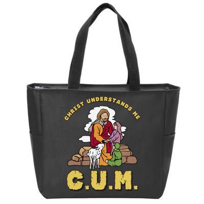 Official Christ Understands Me CUM Zip Tote Bag