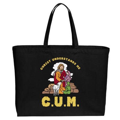 Official Christ Understands Me CUM Cotton Canvas Jumbo Tote