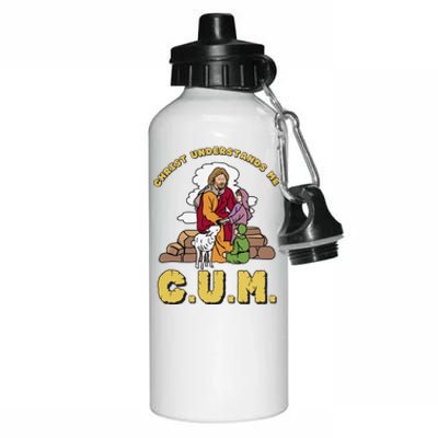 Official Christ Understands Me CUM Aluminum Water Bottle