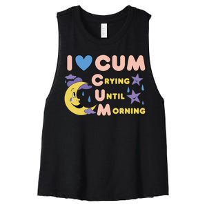 Crying Until Morning Women's Racerback Cropped Tank