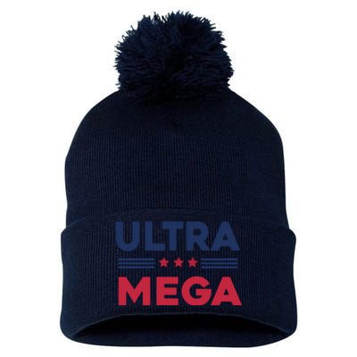 Cool Ultra Mega Vote 2024 Pom Pom 12in Knit Beanie