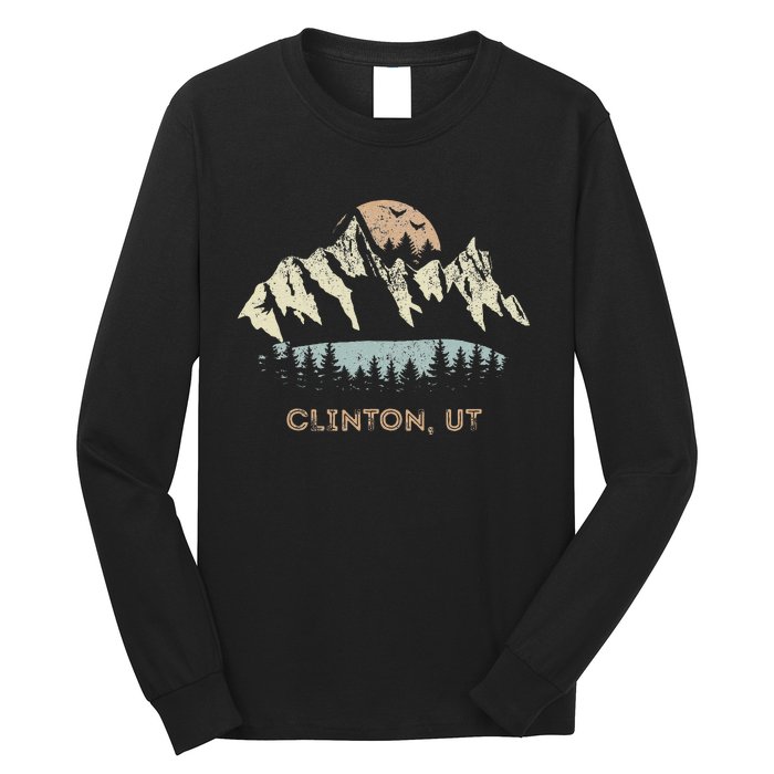 Clinton Utah Mountain Sunset Sunrise Ut Long Sleeve Shirt