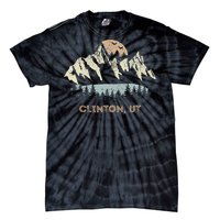 Clinton Utah Mountain Sunset Sunrise Ut Tie-Dye T-Shirt