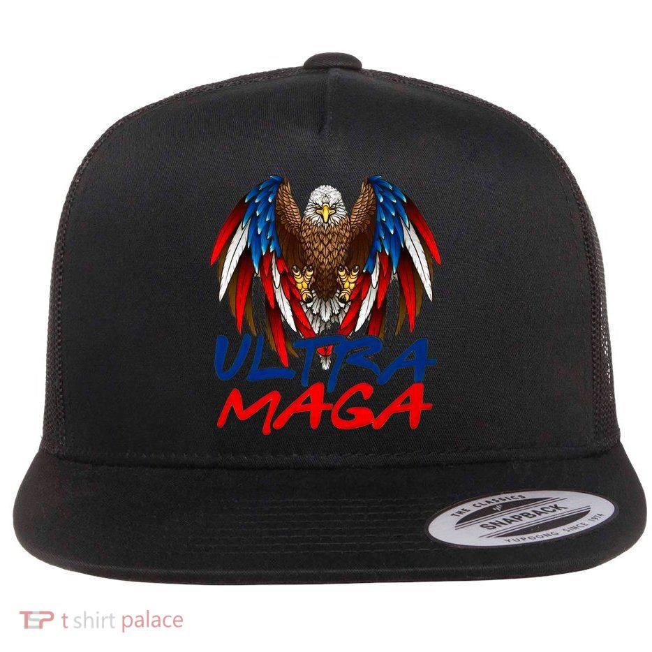 Conservative Ultra Maga Flat Bill Trucker Hat