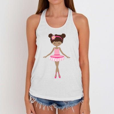 Cute Unique & Modern Ballet & Ballerina & Gift Women's Knotted Racerback Tank