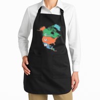 Canada Usa Mexico Cum Map Apron