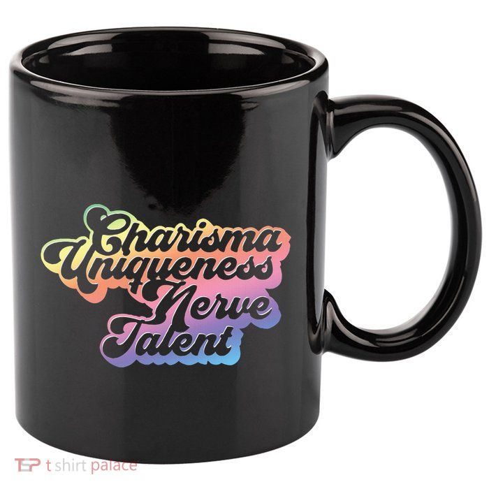 Charisma Uniqueness Nerve Talent Drag Race Queen 11oz C Handle Ceramic Mug