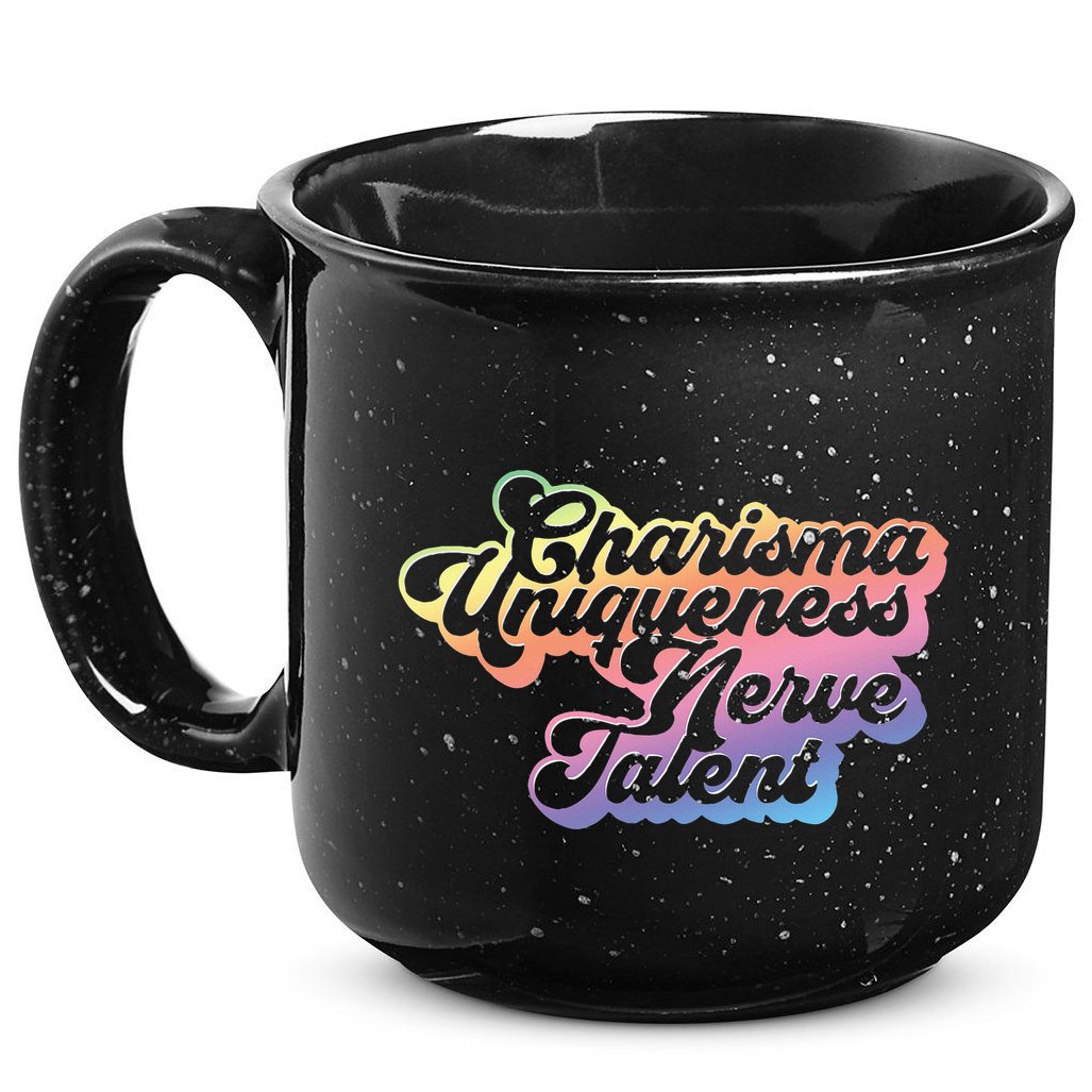 Charisma Uniqueness Nerve Talent Drag Race Queen 15oz Campfire Ceramic Mug