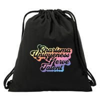 Charisma Uniqueness Nerve Talent Drag Race Queen Drawstring Bag