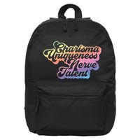 Charisma Uniqueness Nerve Talent Drag Race Queen 16 in Basic Backpack