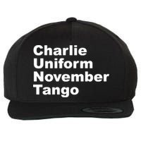 Charlie Uniform November Tango Wool Snapback Cap