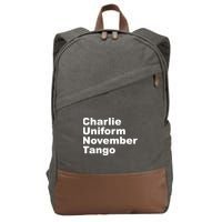 Charlie Uniform November Tango Cotton Canvas Backpack