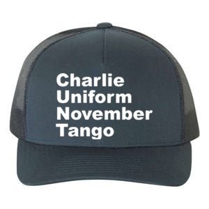 Charlie Uniform November Tango Yupoong Adult 5-Panel Trucker Hat