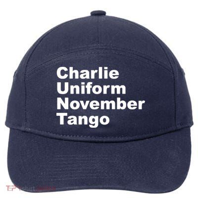 Charlie Uniform November Tango 7-Panel Snapback Hat