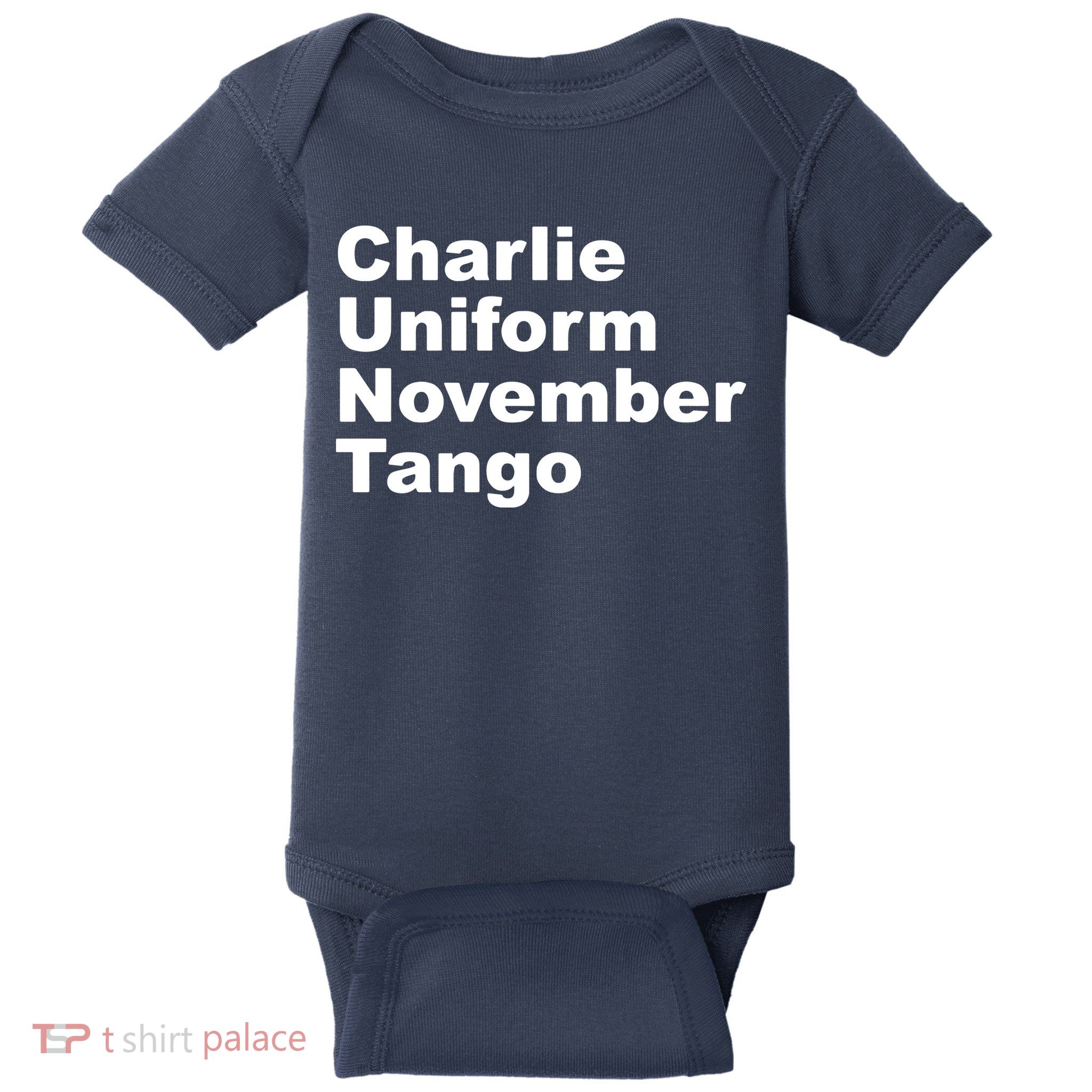 Charlie Uniform November Tango Baby Bodysuit