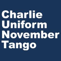 Charlie Uniform November Tango Golf Towel