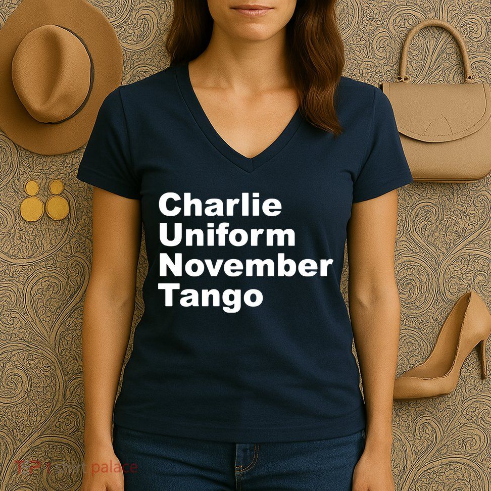 Charlie Uniform November Tango Women's V-Neck T-Shirt
