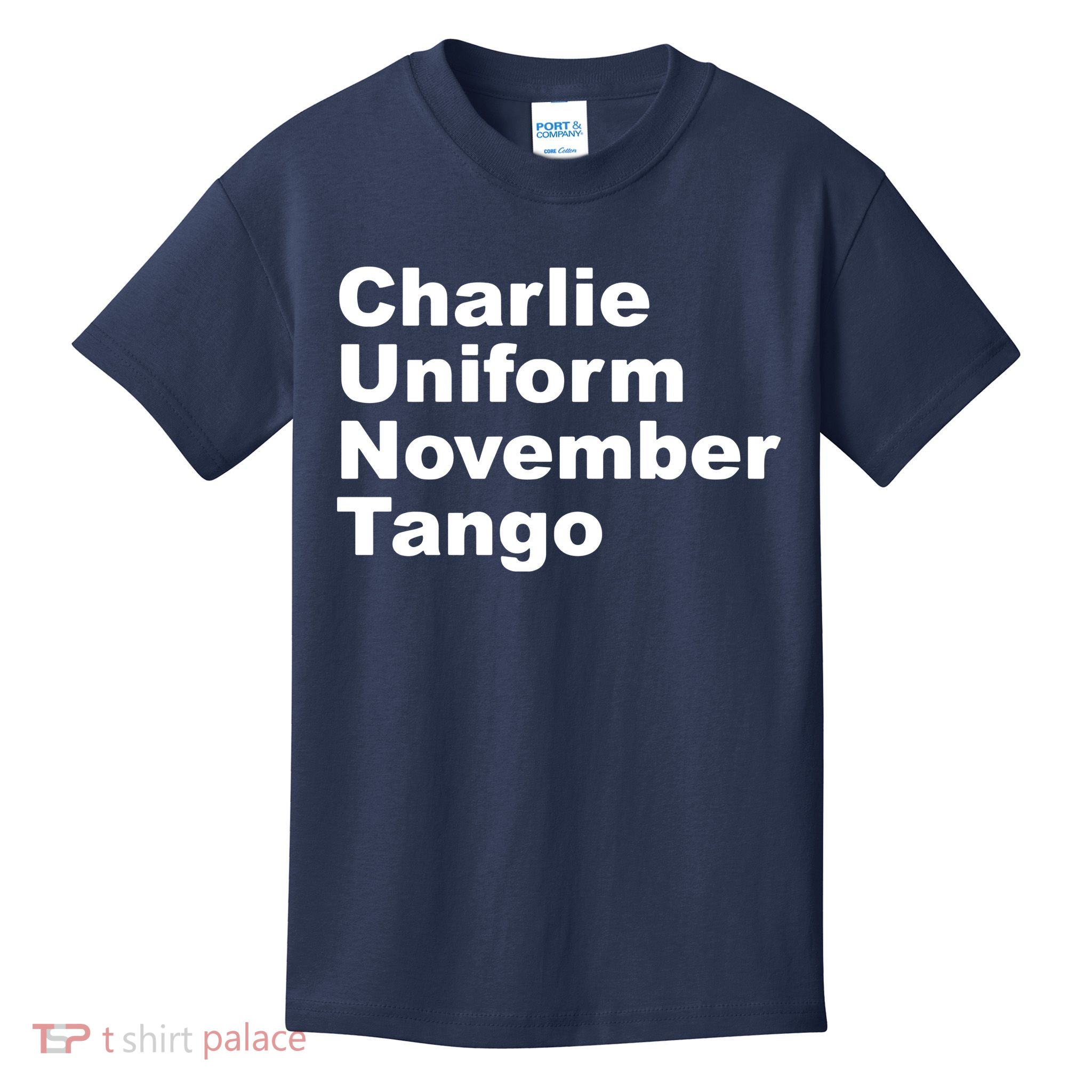 Charlie Uniform November Tango Kids T-Shirt