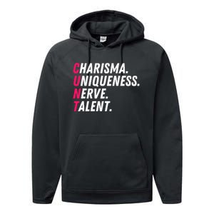 Charisma Uniqueness Nerve Talent Drag Race Queen Quote Performance Fleece Hoodie