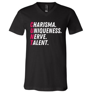 Charisma Uniqueness Nerve Talent Drag Race Queen Quote V-Neck T-Shirt