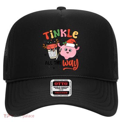 Christmas Urologist Nephrologist Healthcare Worker Medical Gift High Crown Mesh Back Trucker Hat