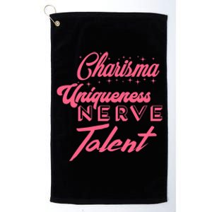 Charisma Uniqueness Nerve And Talent Platinum Collection Golf Towel