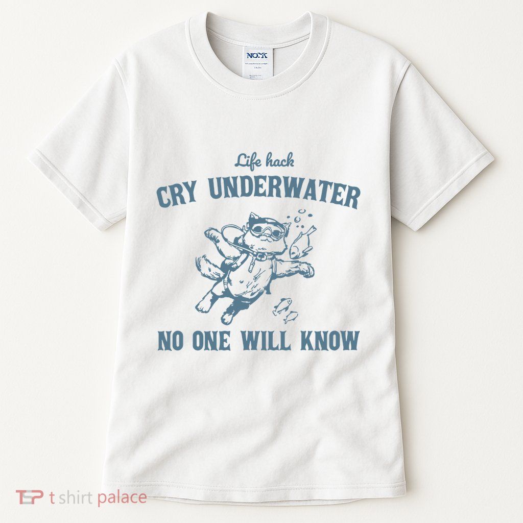 Cry Underwater No One Will Know Retro Tall T-Shirt