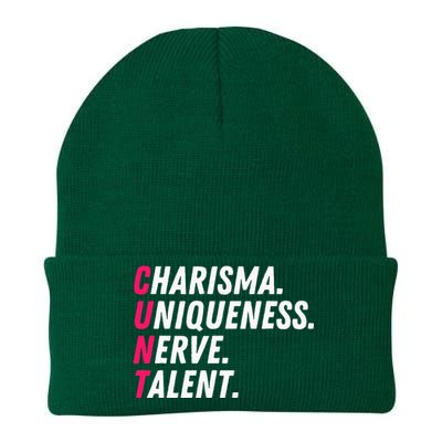 Charisma Uniqueness Nerve Talent Drag Race Queen Quote Knit Cap Winter Beanie