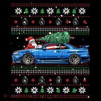 Christmas Ugly Nissan Skyline R34! Best Car Guy Gift! Classic Premium T-Shirt