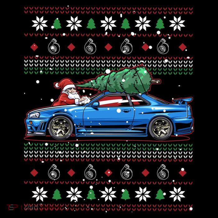 Christmas Ugly Nissan Skyline R34! Best Car Guy Gift! Classic Premium T-Shirt