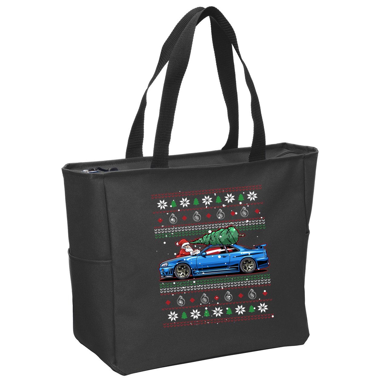 Christmas Ugly Nissan Skyline R34! Best Car Guy Gift! Classic Zip Tote Bag