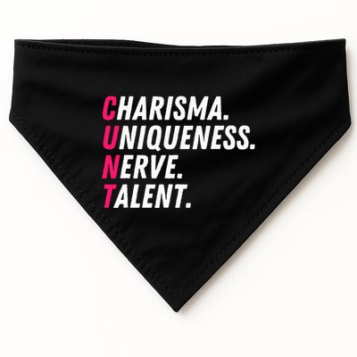 Charisma Uniqueness Nerve Talent Drag Race Queen Quote USA-Made Doggie Bandana