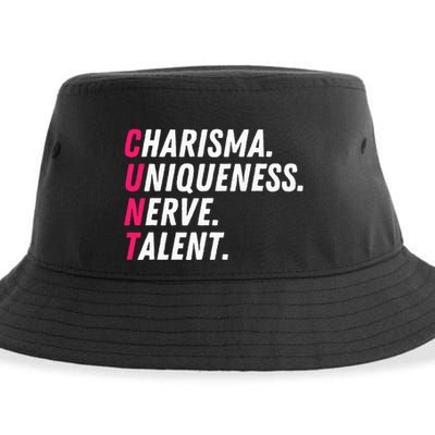 Charisma Uniqueness Nerve Talent Drag Race Queen Quote Sustainable Bucket Hat