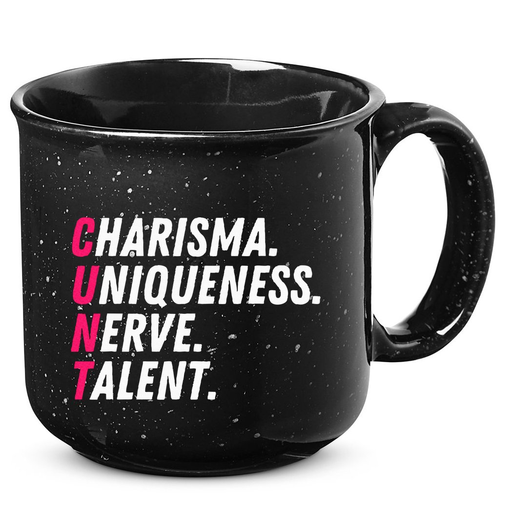 Charisma Uniqueness Nerve Talent Drag Race Queen Quote 15oz Campfire Ceramic Mug