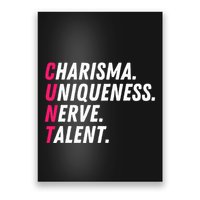 Charisma Uniqueness Nerve Talent Drag Race Queen Quote Poster