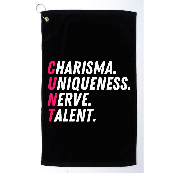 Charisma Uniqueness Nerve Talent Drag Race Queen Quote Golf Towel