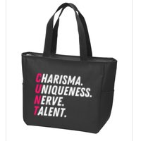 Charisma Uniqueness Nerve Talent Drag Race Queen Quote Zip Tote Bag
