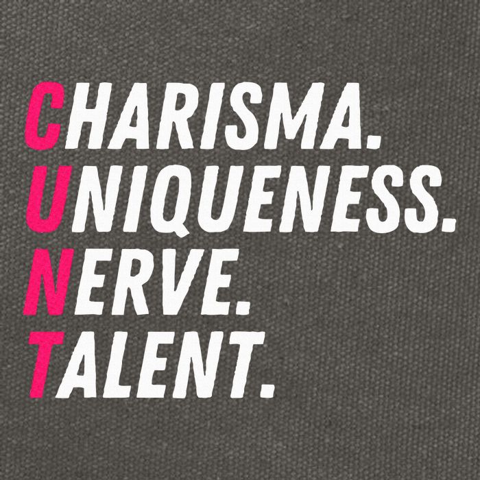 Charisma Uniqueness Nerve Talent Drag Race Queen Quote Cotton Canvas Backpack