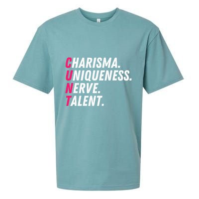 Charisma Uniqueness Nerve Talent Drag Race Queen Quote Sueded Cloud Jersey T-Shirt