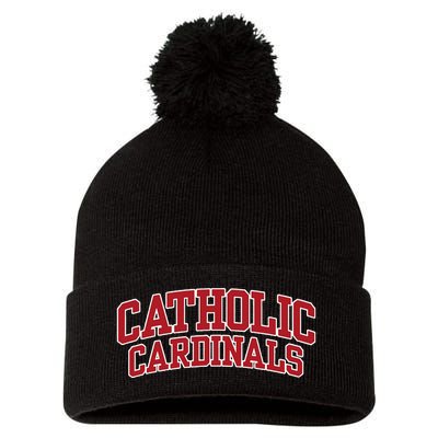 Catholic U.Niversity Of America C.Ardinals Pom Pom 12in Knit Beanie