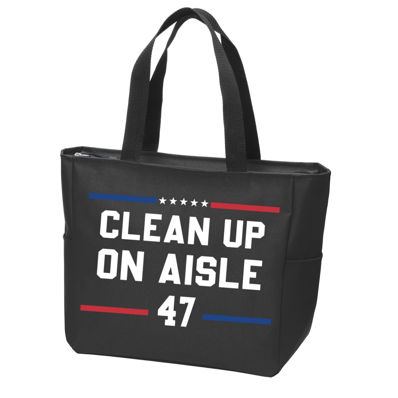 Clean Up On Aisle 47 Impeach 47 Anti Trump Zip Tote Bag