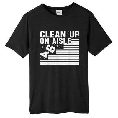 Clean Up On Aisle 46 Impeach Biden Sarcastic AntiBiden 8646 Tall Fusion ChromaSoft Performance T-Shirt