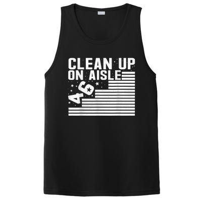 Clean Up On Aisle 46 Impeach Biden Sarcastic AntiBiden 8646 PosiCharge Competitor Tank