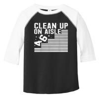 Clean Up On Aisle 46 Impeach Biden Sarcastic AntiBiden 8646 Toddler Fine Jersey T-Shirt